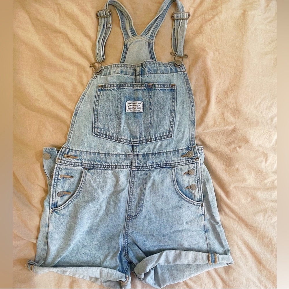 Levi’s Denim Short Overalls